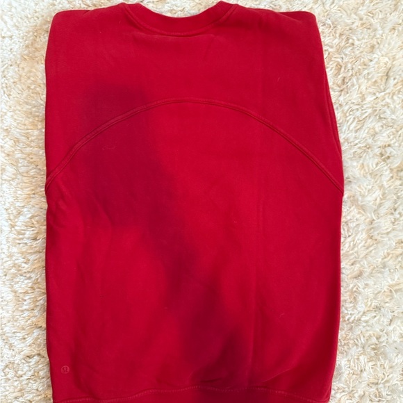 Women’s LuluLemon Crewneck Sweatshirt - Cherry Red - Picture 4 of 5